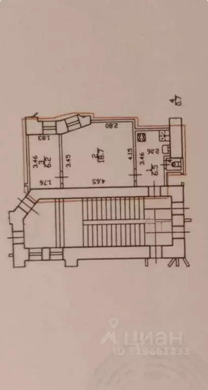 Квартира, 2 комнаты, 32.1 м - Фото 0