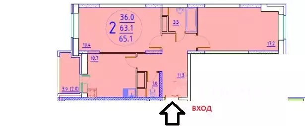 2-к кв. Московская область, Мытищи городской округ, пос. Мебельной ... - Фото 2