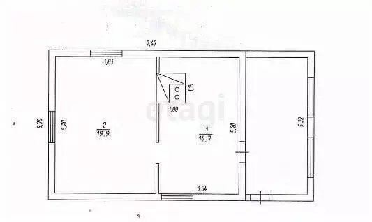 Дом в Кемеровская область, Новокузнецкий муниципальный округ, с. ... - Фото 2