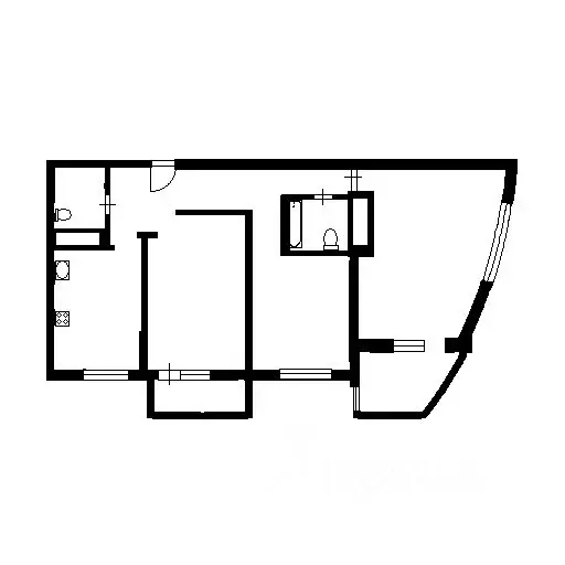 2-к кв. Иркутская область, Иркутск Пограничный пер., 1Д (46.6 м) - Фото 2