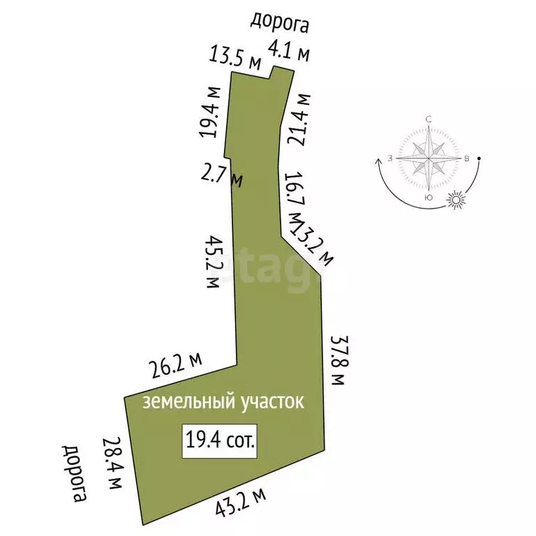 Участок в Свердловская область, Тугулымский муниципальный округ, село ... - Фото 1