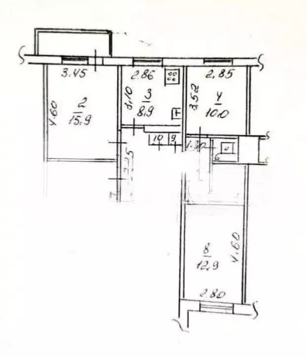 3-комнатная квартира: Липецк, улица Смургиса, 7 (63.1 м) - Фото 1