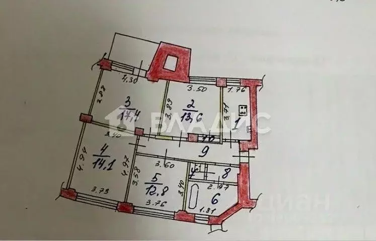 4-к кв. Ивановская область, Иваново ул. Громобоя, 13 (82.5 м) - Фото 1