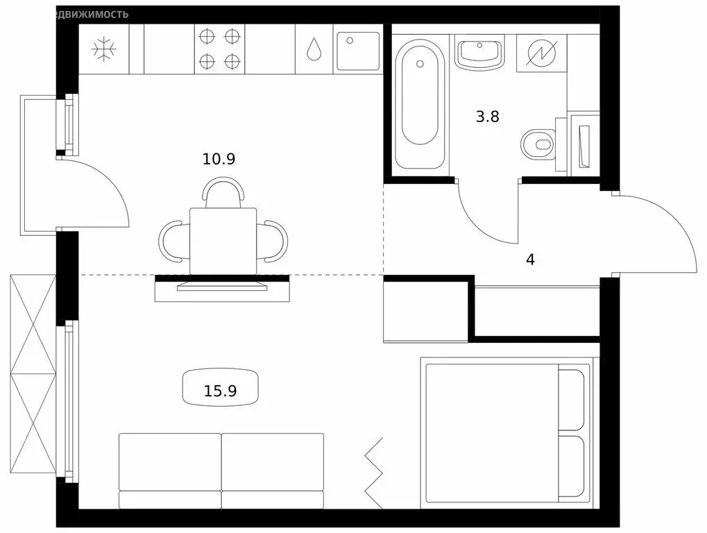 1-комнатная квартира: Мытищи, 16-й микрорайон, ЖК Ярославский, 16.2 ... - Фото 1