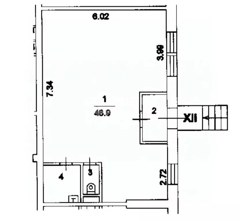 Помещение свободного назначения в Москва просп. Мира, 146 (54 м) - Фото 2
