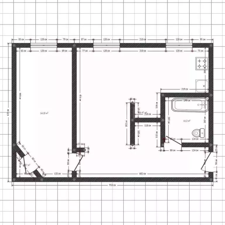 2-к кв. Иркутская область, Ангарск 47-й кв-л, 2 (44.5 м) - Фото 2