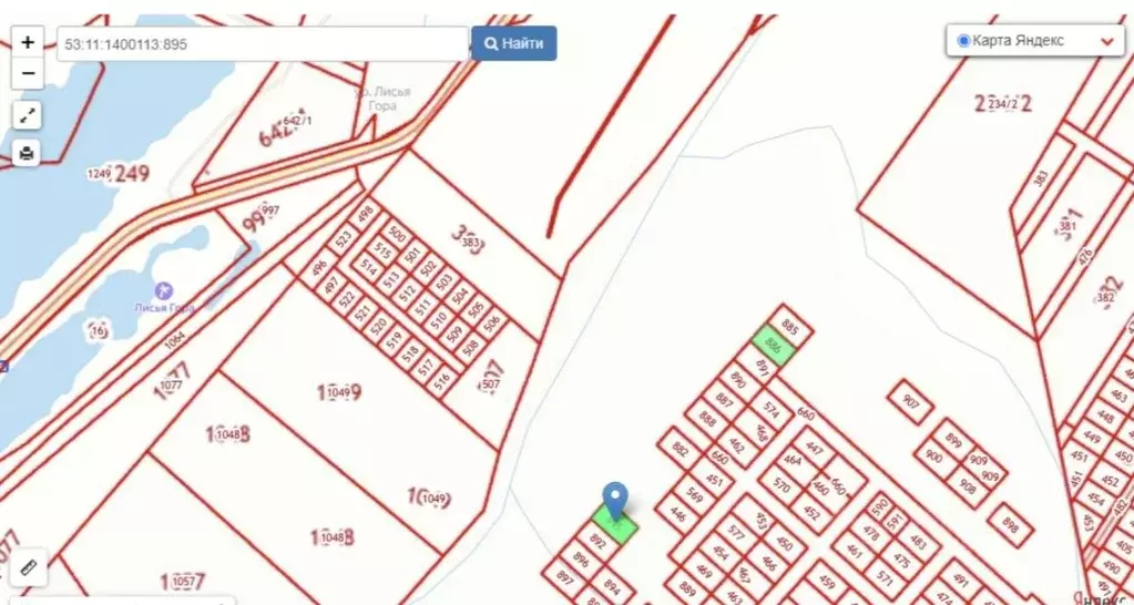 Участок в Новгородская область, Новгородский район, Ракомское с/пос, ... - Фото 1