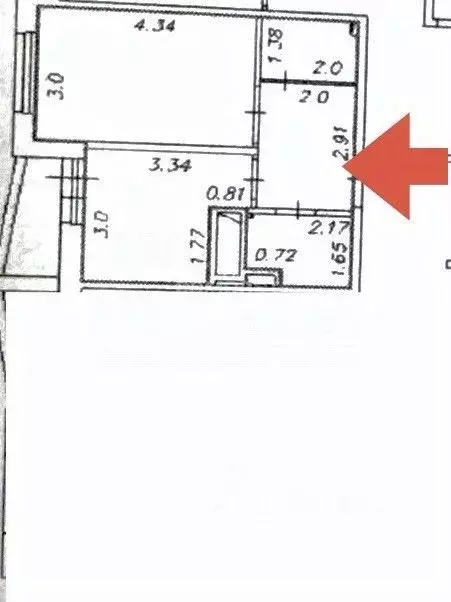 1-к кв. Ямало-Ненецкий АО, Ноябрьск Магистральная ул., 121 (33.1 м) - Фото 2