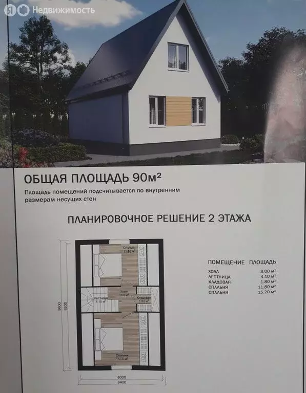 Дом в село Бессоновка, 3-й проезд Сурикова (90 м) - Фото 1