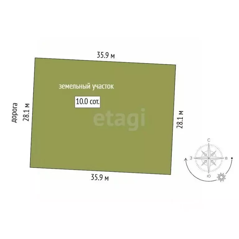 Участок в Тюменская область, Тюмень Большое Царево-2 СНТ, ул. Зеленая ... - Фото 1