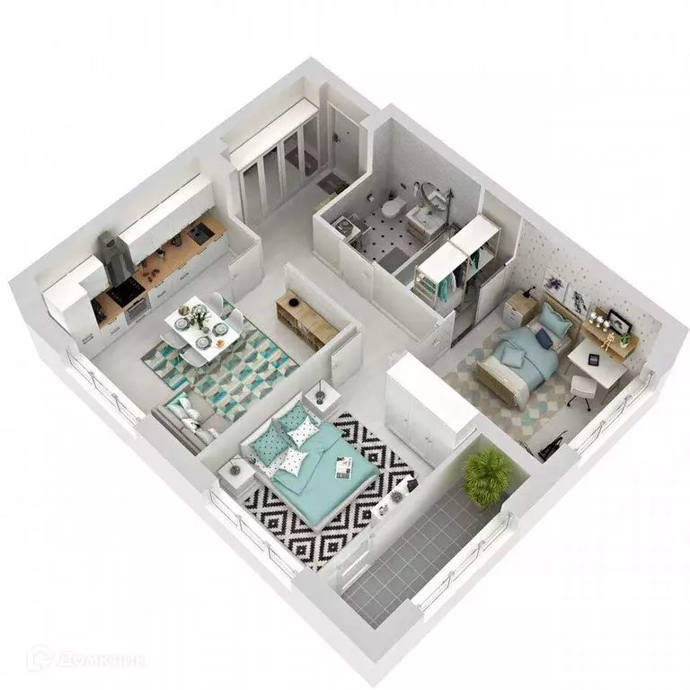 Продаётся 2-к квартира, 55 м - Фото 1