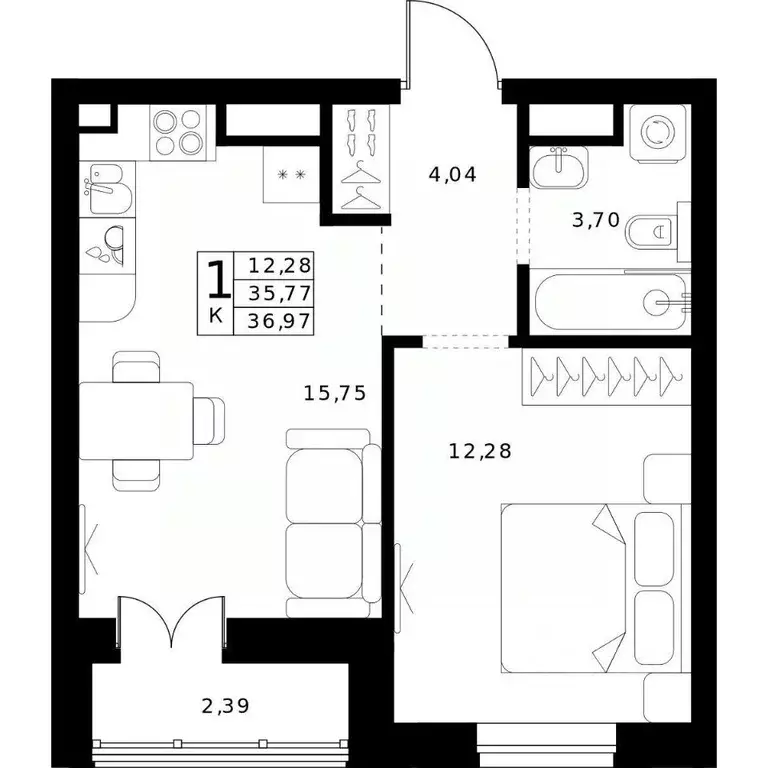 1-к кв. Нижегородская область, Нижний Новгород Ленгородок мкр, Мед ... - Фото 1