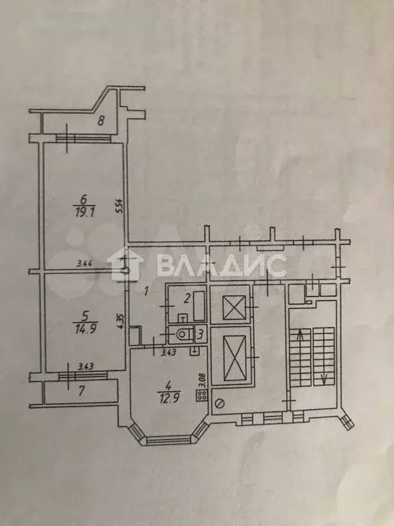 2-к. квартира, 60 м, 15/17 эт. - Фото 1
