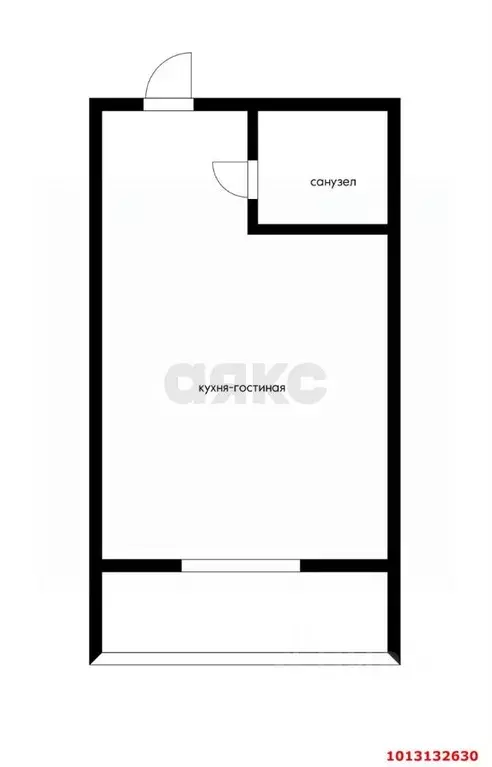 Студия Краснодарский край, Краснодар пос. Российский, ул. Куликова ... - Фото 1