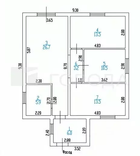 Дом в Алтайский край, Первомайский район, пос. Новый ул. Титова, 57 ... - Фото 2
