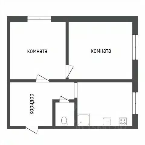 1-к кв. Коми, Ухта Октябрьская ул., 4 (32.1 м) - Фото 1