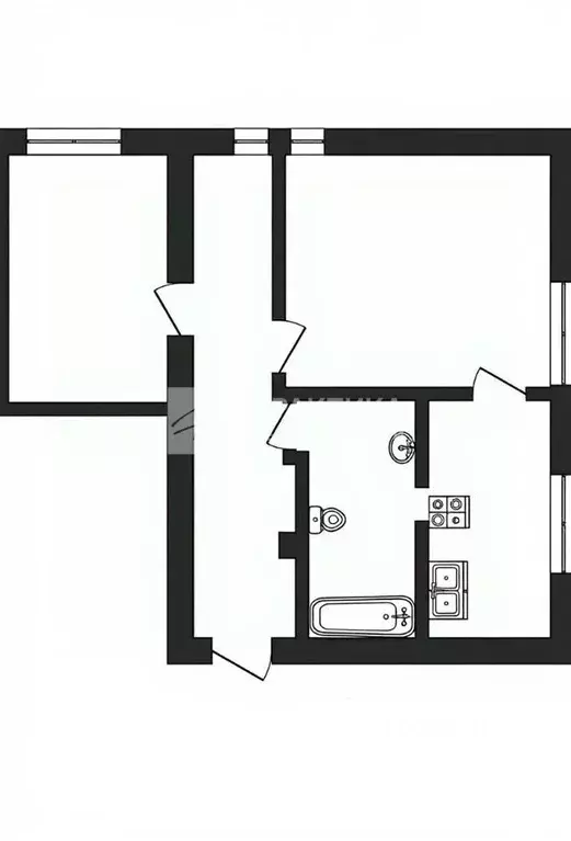 2-к кв. Москва ул. Маршала Рыбалко, 18К3 (46.6 м) - Фото 2