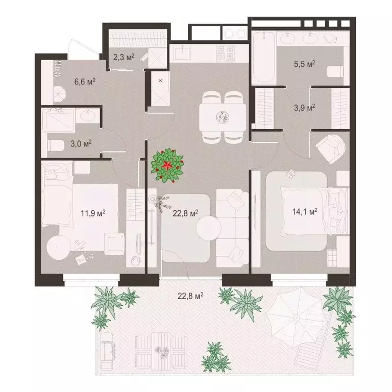 2-к кв. Рязанская область, Рязань пос. Шпалозавода, Окская Стрелка ... - Фото 1