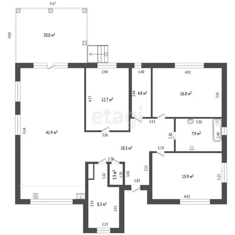 Дом в Воскресенск, микрорайон Фетровой фабрики (140 м) - Фото 2