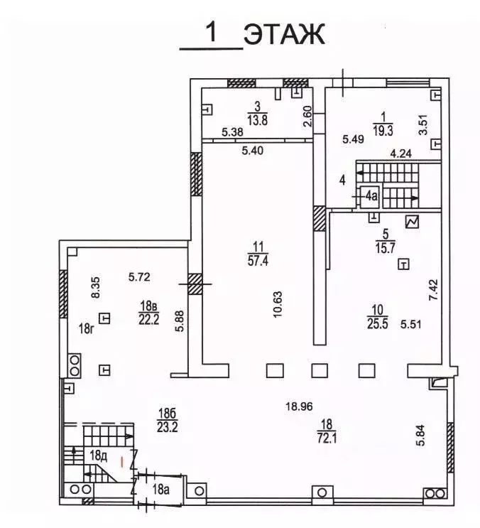Помещение свободного назначения в Москва ул. 1905 года, 11С1 (484 м) - Фото 2