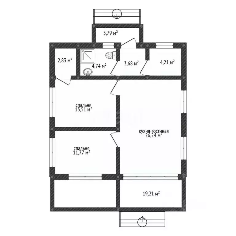Дом в Башкортостан, Уфа городской округ, с. Нагаево ул. Героя Николая ... - Фото 2