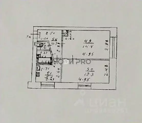 2-к кв. Кировская область, Киров ул. Широнинцев, 9А (40.2 м) - Фото 2