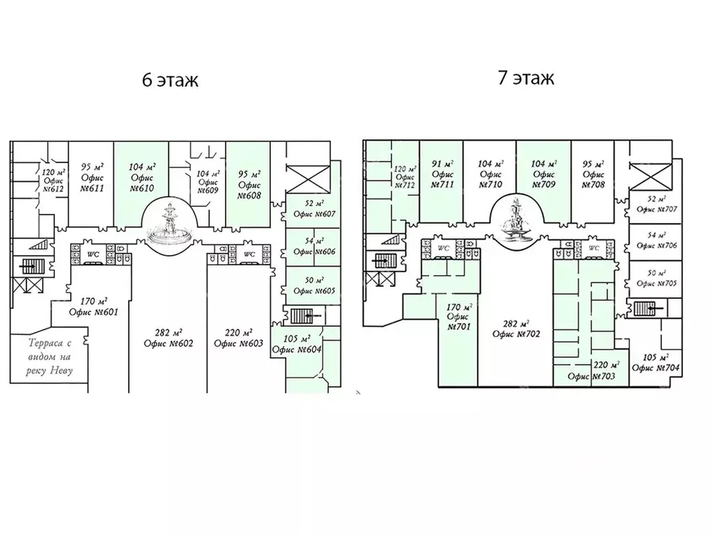 Офис в Санкт-Петербург Выборгская наб., 55к3 (1168 м) - Фото 2