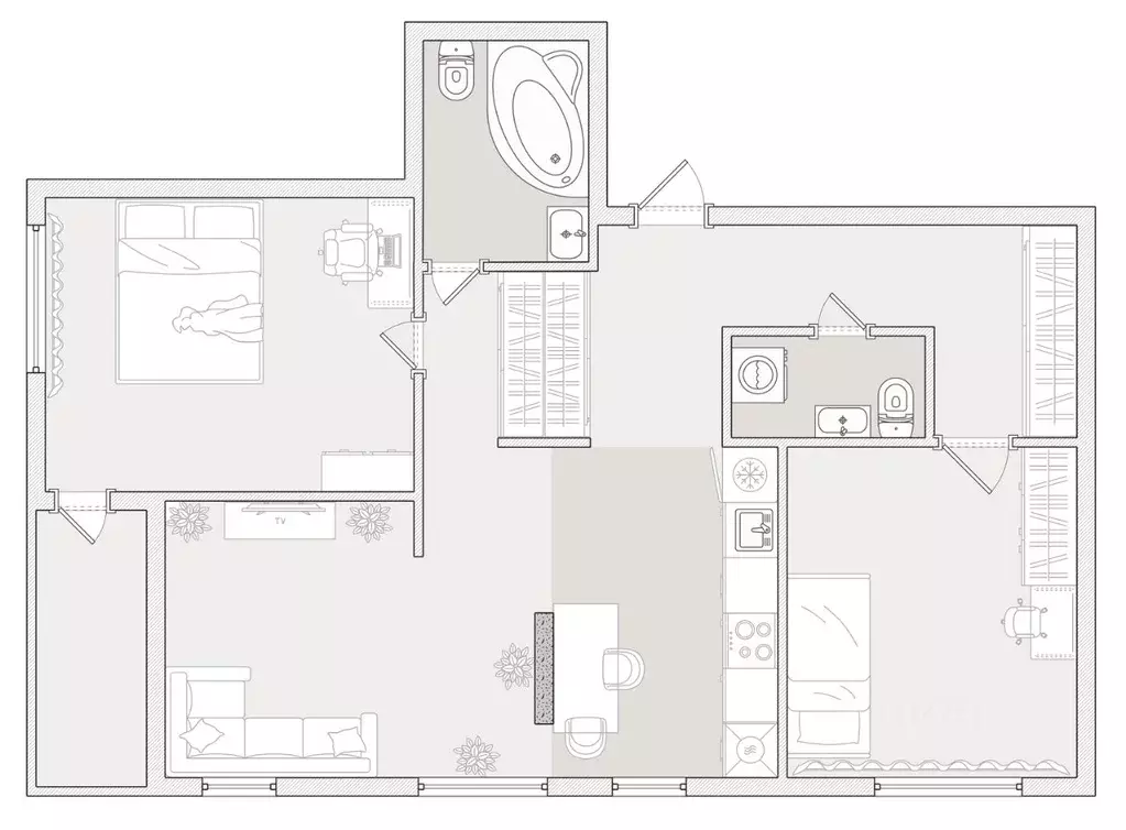 Офис в Новосибирская область, Новосибирск ул. Сакко и Ванцетти, 77 (80 ... - Фото 2