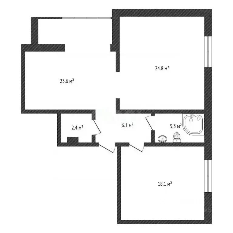 2-к кв. Нижегородская область, Нижний Новгород Казанское ш., 8к3 (80.3 ... - Фото 2