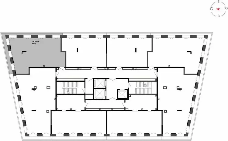 3-комнатная квартира: Казань, ЖК Яналиф (81.46 м) - Фото 1