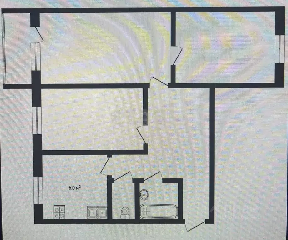 3-к кв. Саратовская область, Балашов Шоссейная ул., 11 (59.0 м) - Фото 1