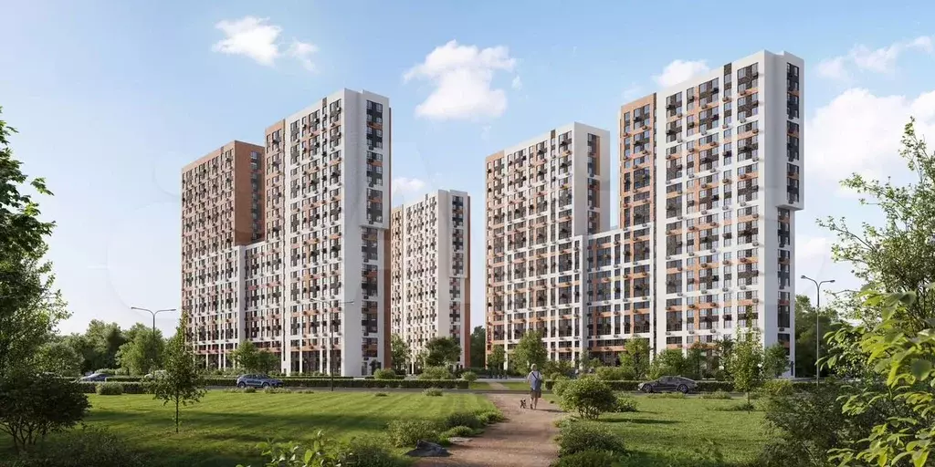 1-к. квартира, 39,5 м, 8/22 эт. - Фото 1