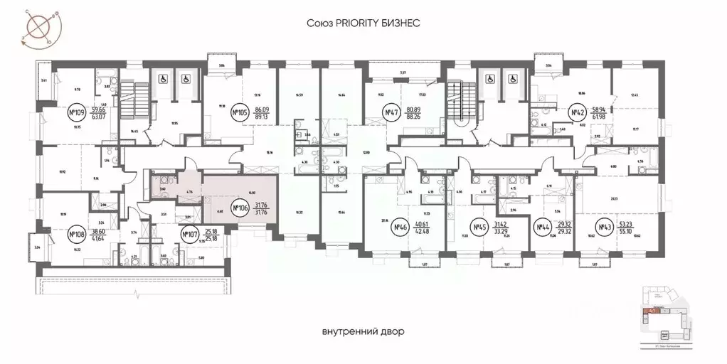 1-к кв. Иркутская область, Иркутск Макс жилой комплекс (31.76 м) - Фото 2