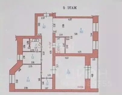 3-к кв. Алтайский край, Барнаул Привокзальная ул., 7 (102.0 м) - Фото 2