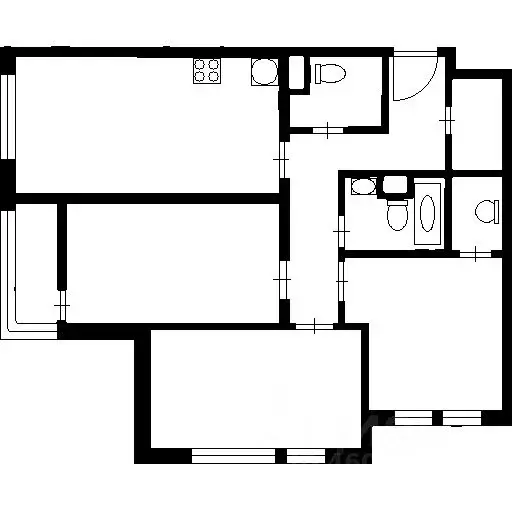 2-к кв. Нижегородская область, Нижний Новгород Ковалихинская ул., 30 ... - Фото 2
