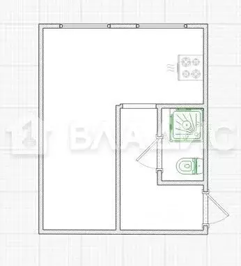 1-к кв. Пензенская область, Кузнецк ул. Кирова, 117 (30.7 м) - Фото 2