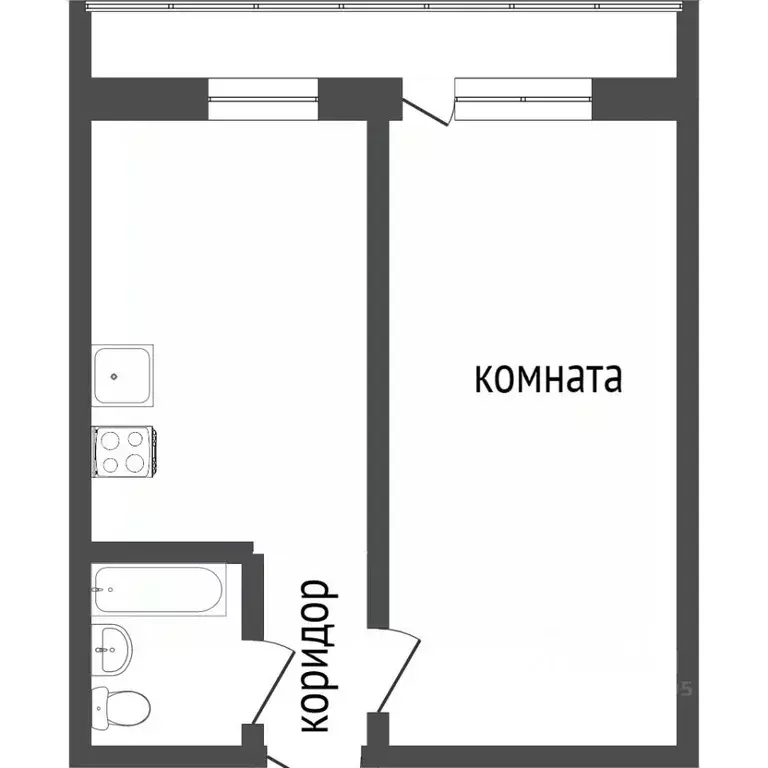 1-к кв. Бурятия, Улан-Удэ 113-й мкр, 13 (30.0 м) - Фото 1