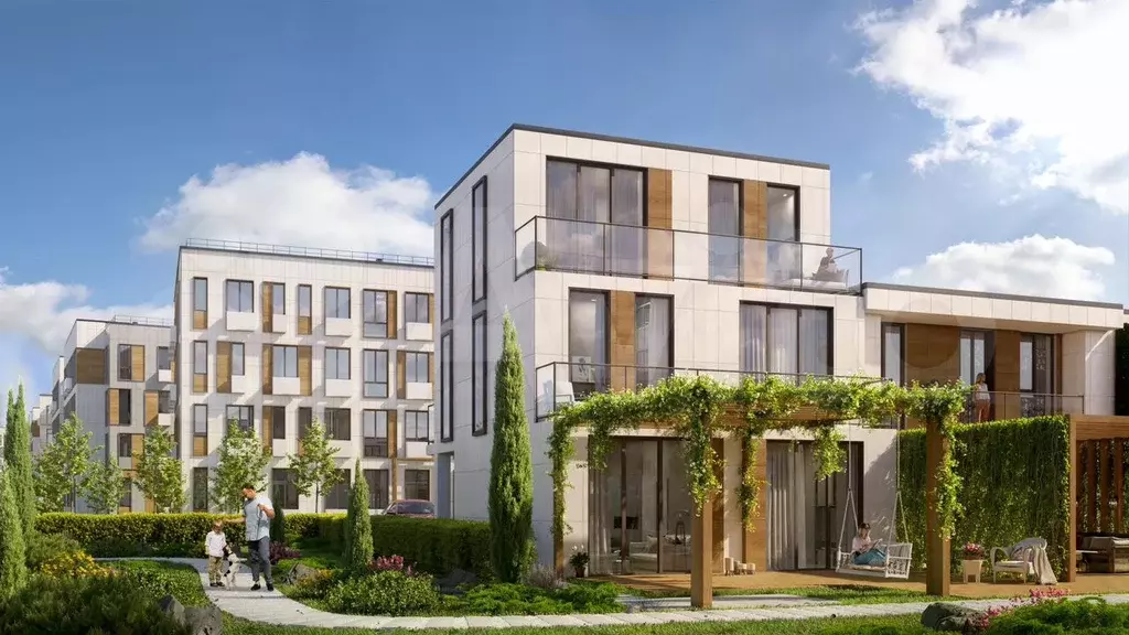 1-к. квартира, 44,3 м, 4/5 эт. - Фото 0