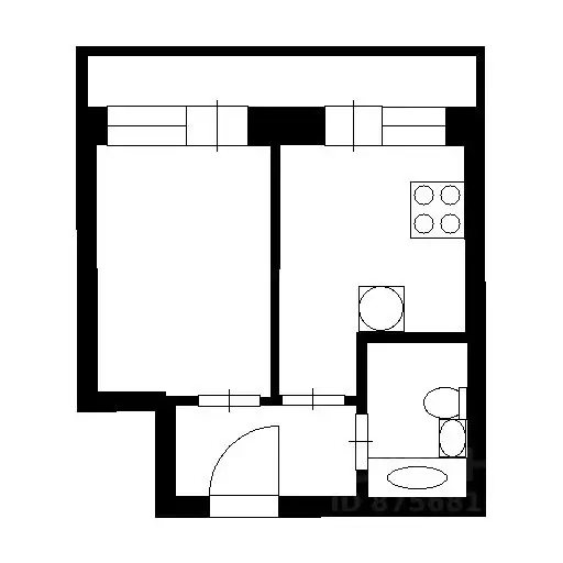 1-к кв. Новосибирская область, Новосибирск ул. Николая Островского, 60 ... - Фото 2