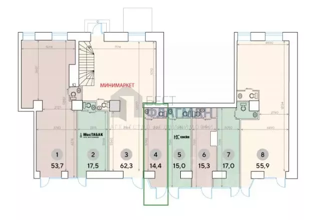 Помещение свободного назначения в Москва Ленинградский просп., 33К3 ... - Фото 2