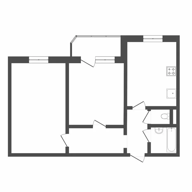 2-комнатная квартира: Тюмень, улица Московский Тракт, 165 (61 м) - Фото 0