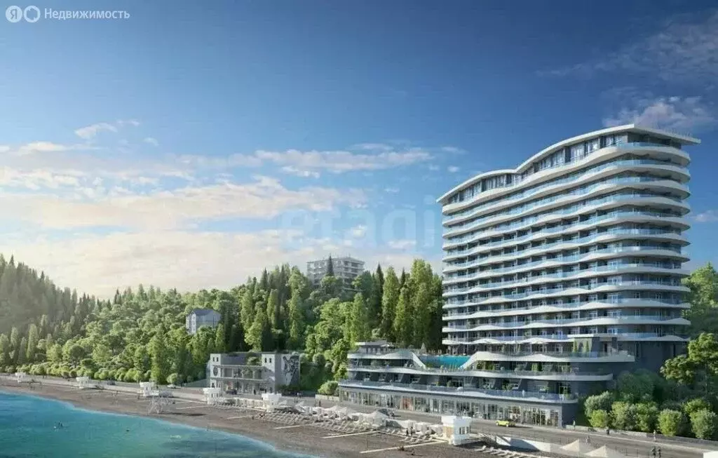 Квартира-студия: Алушта, Набережная улица, 18 (39.6 м) - Фото 1