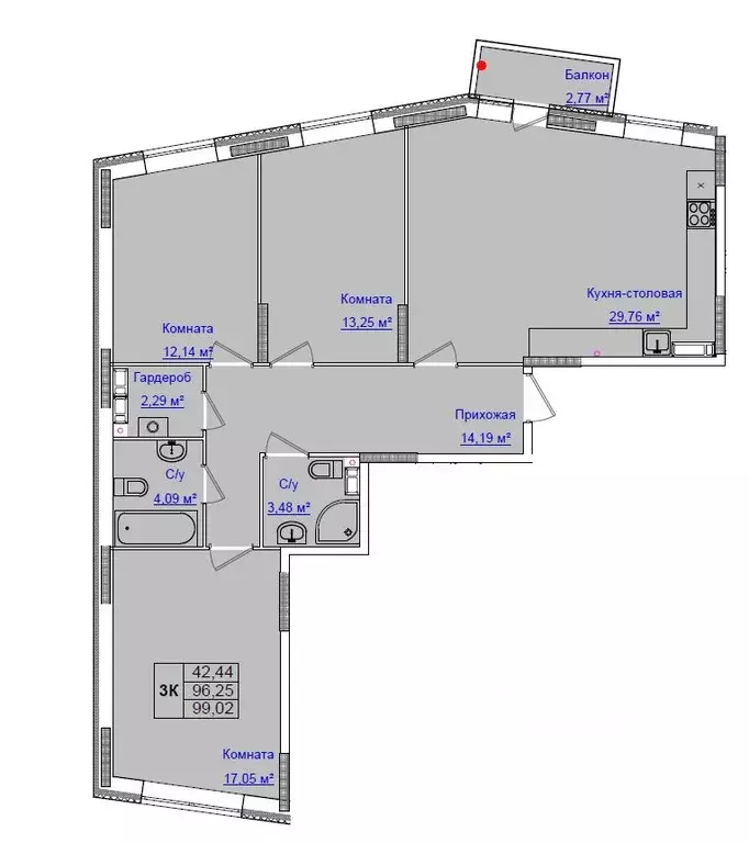 3-к кв. Ульяновская область, Ульяновск Новый Город мкр, 17-й кв-л, На ... - Фото 1