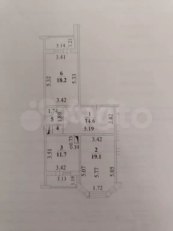 2-к. квартира, 68,7 м, 9/19 эт. - Фото 0