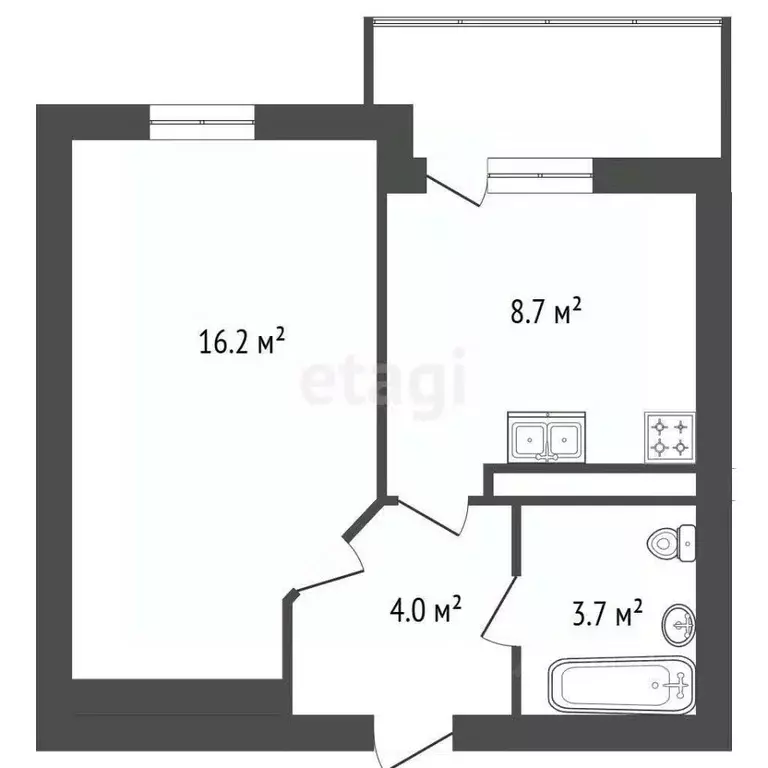 1-к кв. Санкт-Петербург ул. Плесецкая, 10 (31.1 м) - Фото 2