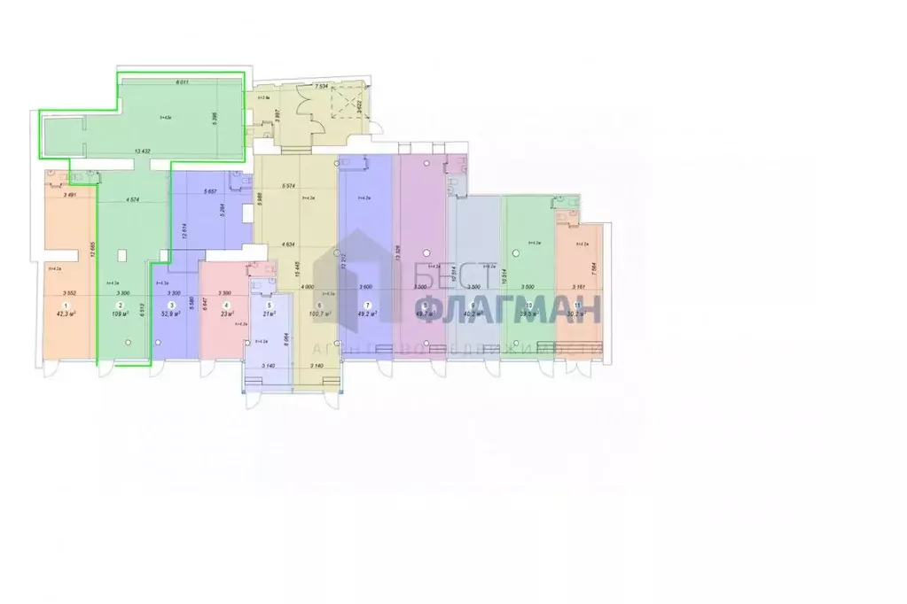 Помещение свободного назначения в Москва ул. Красная Пресня, 12 (109 ... - Фото 2