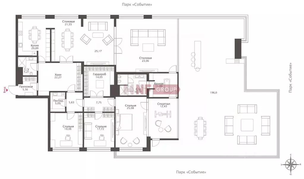5-к кв. Москва ул. Сергея Бондарчука, 6 (350.0 м) - Фото 2