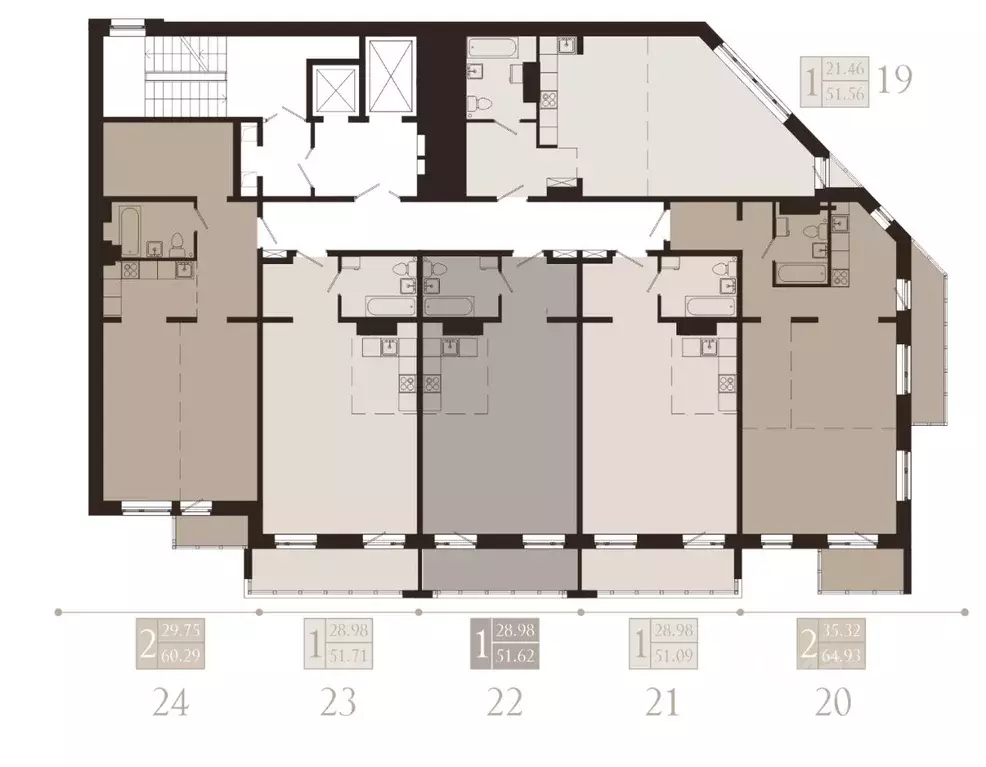 1-к кв. Иркутская область, Иркутск Советская ул., 115/1 (51.09 м) - Фото 2