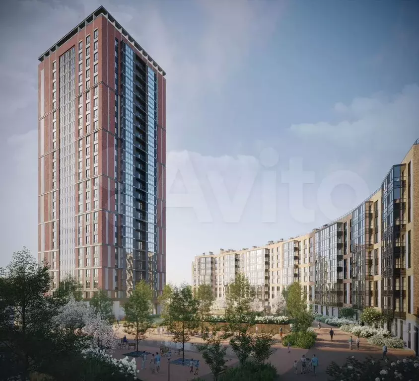 3-к. квартира, 90 м, 8/25 эт. - Фото 1