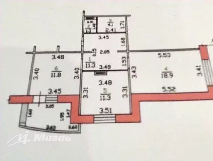 2-к кв. Орловская область, Орел Наугорское ш., 88 (58.7 м) - Фото 1